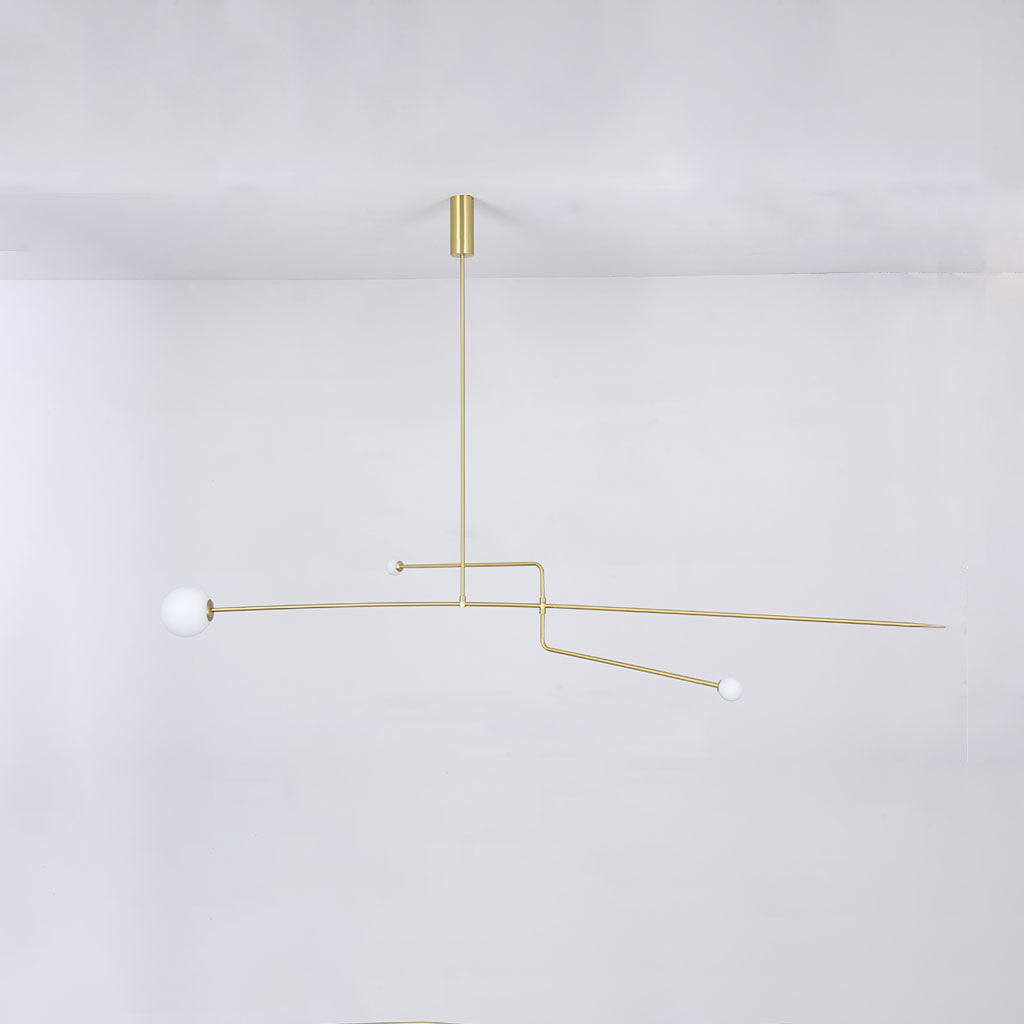 Mobile Dining Pendant Light Gold Minimalist