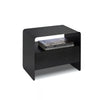 Monolith Bedside Table Matte Curved Carbon Steel Bedroom Thumb