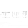 Morro Coffee Table Dimesion Chart