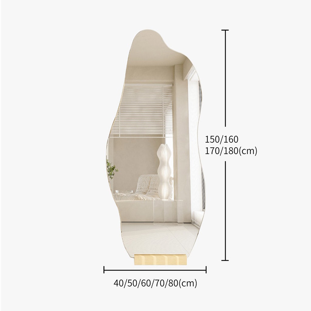 NOOR Minimalist Mirror in Organic Shapes 150cm 160cm 170cm 180cm 