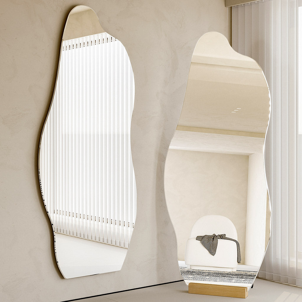 NOOR Frameless Standing or Hanging Mirror