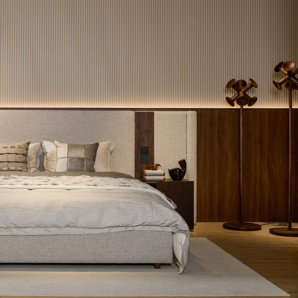 Handcrafted walnut coat rack for modern interiors