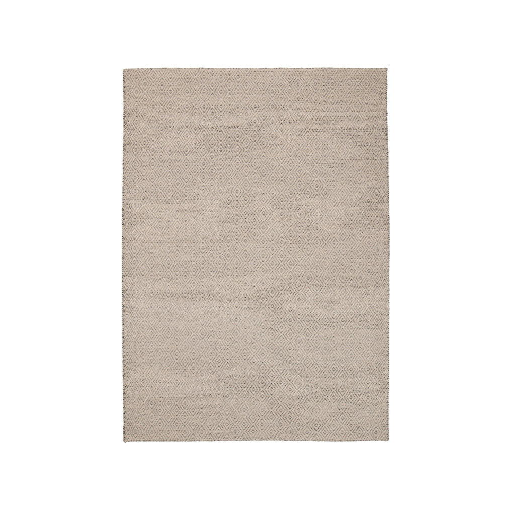 Hand-woven Nyoko Wool Rug in Grey