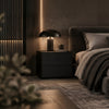 Oblo Bedside Table Black Bedroom Lifestyle