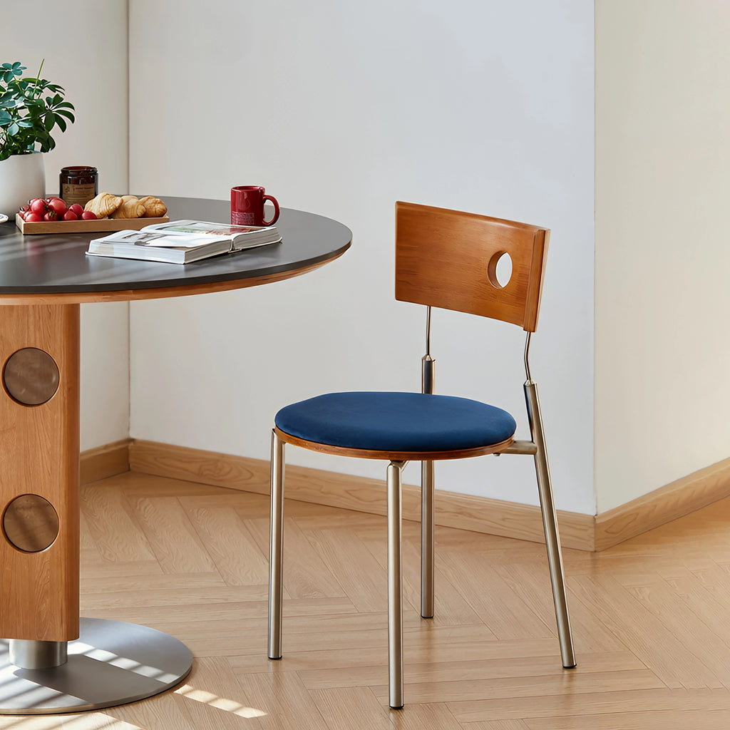 PORTO Dining Chair Mid Century Curved Back Provides comfortable support Bauhaus Design Philosophy