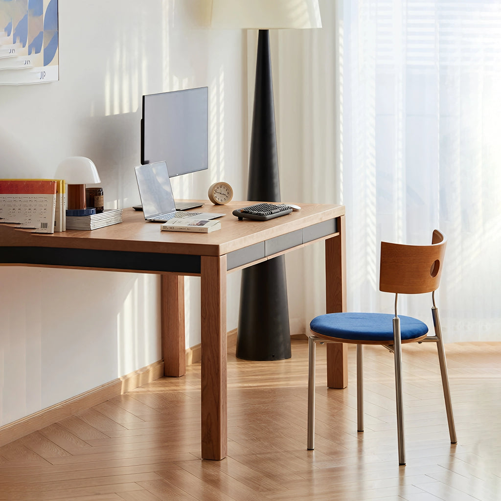 PORTO Dining Chair Mid Century Curved Back Provides comfortable support Design For Work Study Station