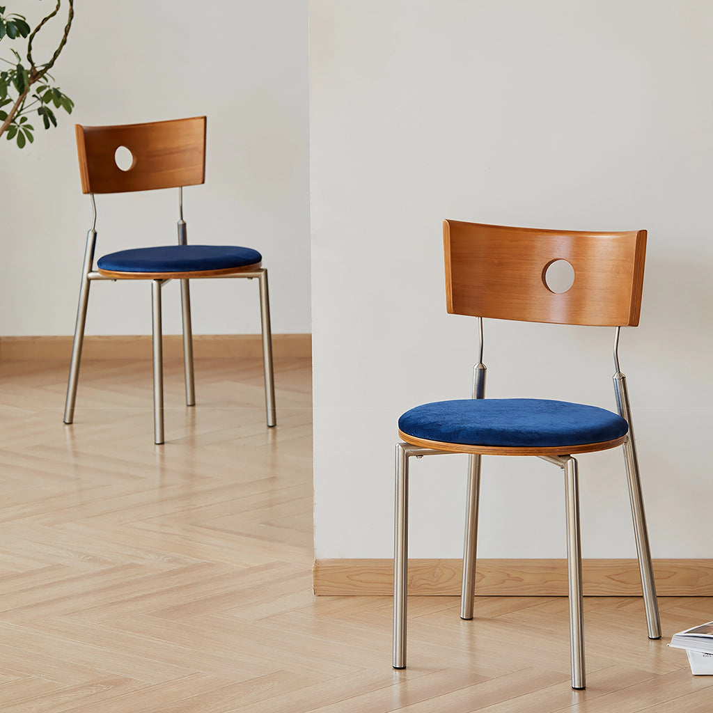 PORTO Dining Chair Mid Century Curved Back Provides comfortable support Design