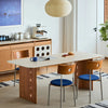 PORTO DiningChair Mid-century Curved Back Provides comfortable support Spatial Styling Coordination Dining Area