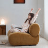 PRALINE Lounge Chair Rolled Backrest Easy Comfort For Lounging