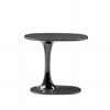 Pedro Side Table High Gloss Finish Modern Space Saving Gloss Grey