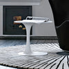 Pedro-Side Table High Gloss Finish Modern Space Saving