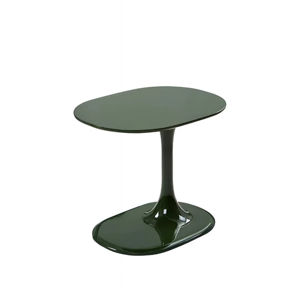 Pedro Side Table Organic Flowing Pedestal Design Coffee Stand Gloss Green