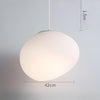 Extra large organic and minimalist pebble shape pendant lamp in 420mm diameter