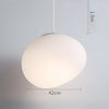 Extra large organic and minimalist pebble shape pendant lamp in 420mm diameter