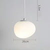 Medium organic and minimalist pebble shape pendant lamp in 260mm diameter