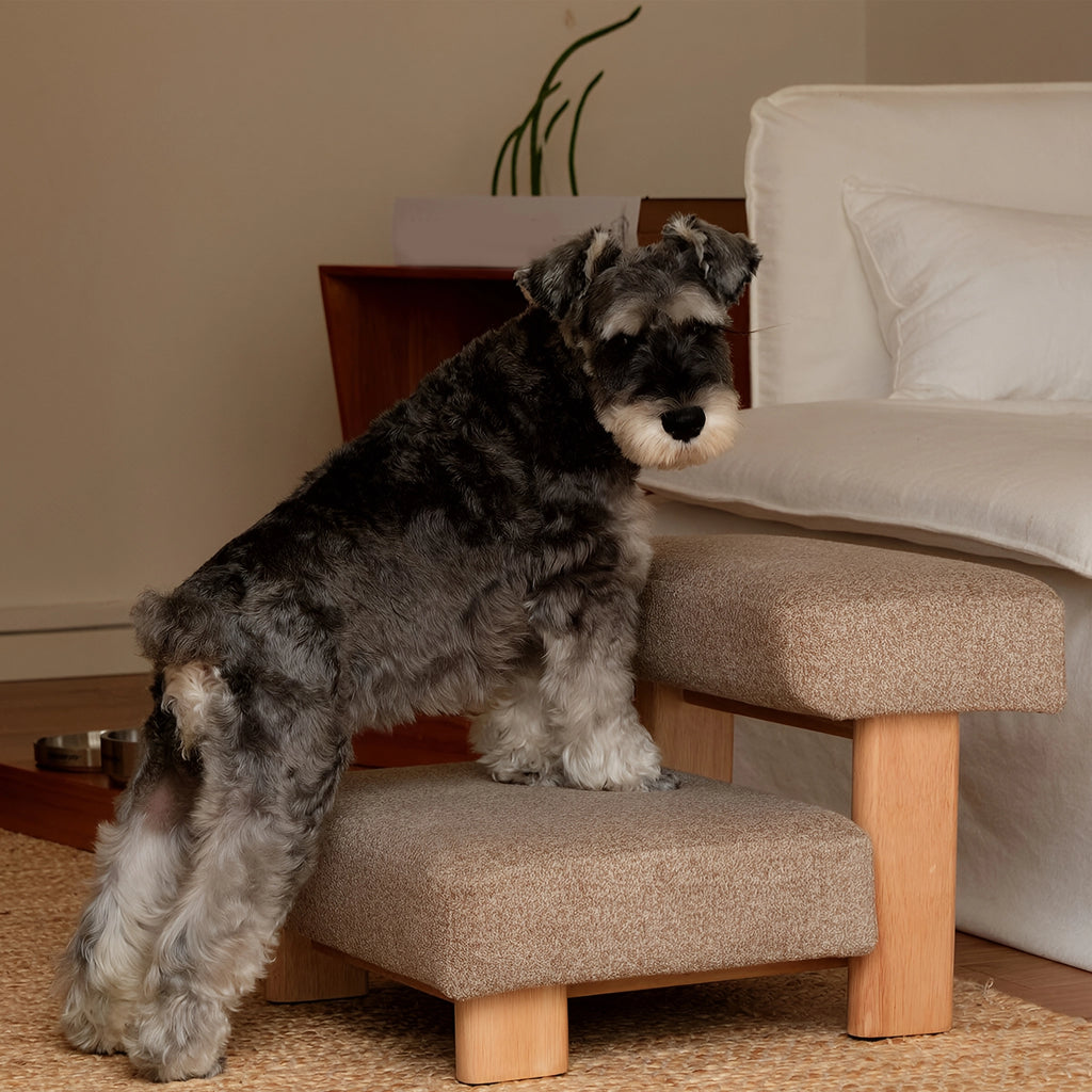 Pet Ladder Plywood Cocoa high density looped fleece fabric Modern Stable Support Texture