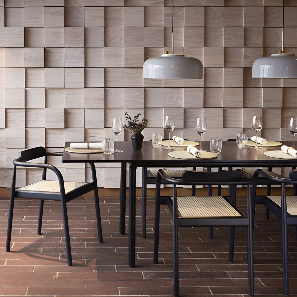Plumb Pendant Grey Dining Area