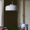 Plumb Pendant Light Grey Dining Lifestyle