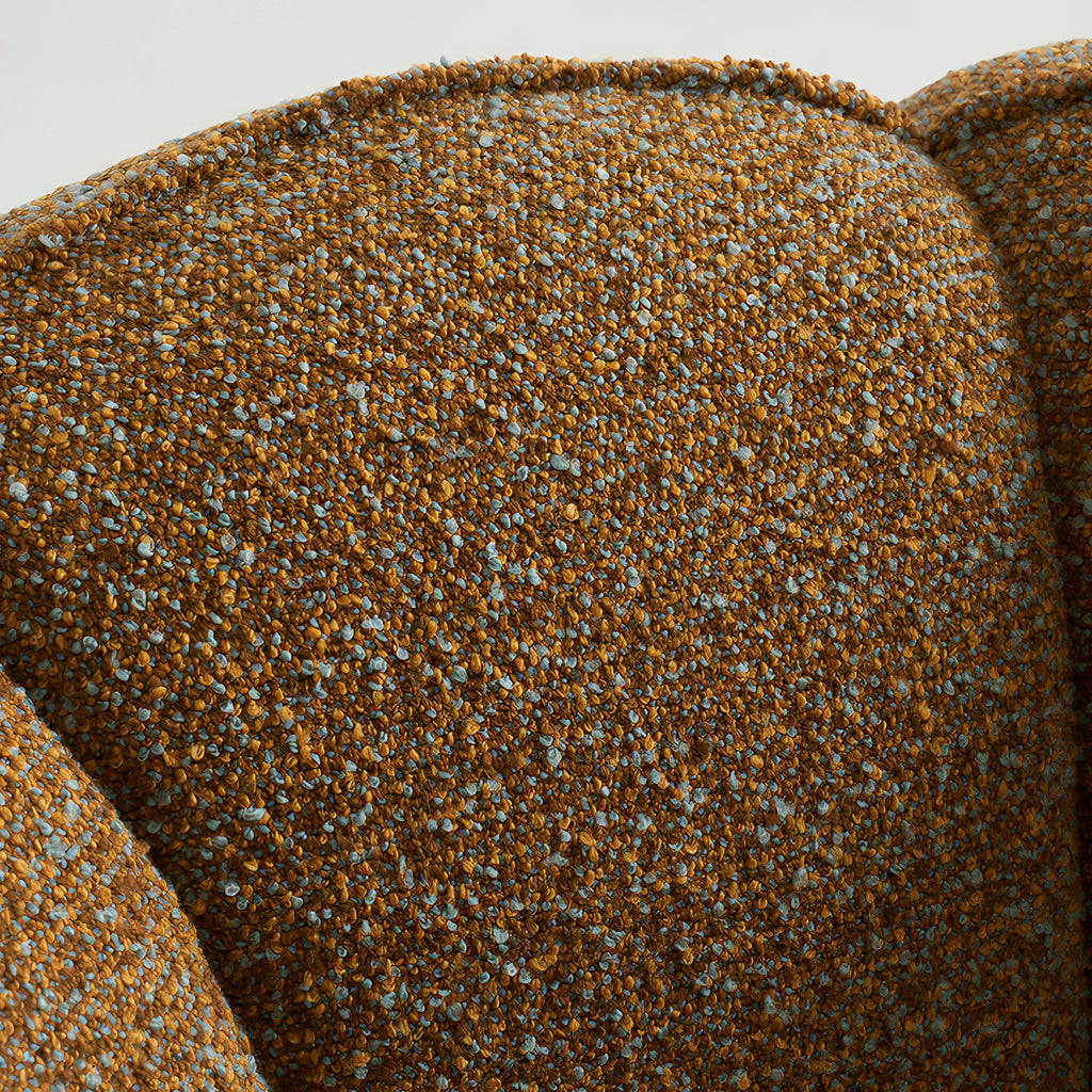 Pomera Lounge Chair Sculptural Accent Chair Boucle Close Up Texture