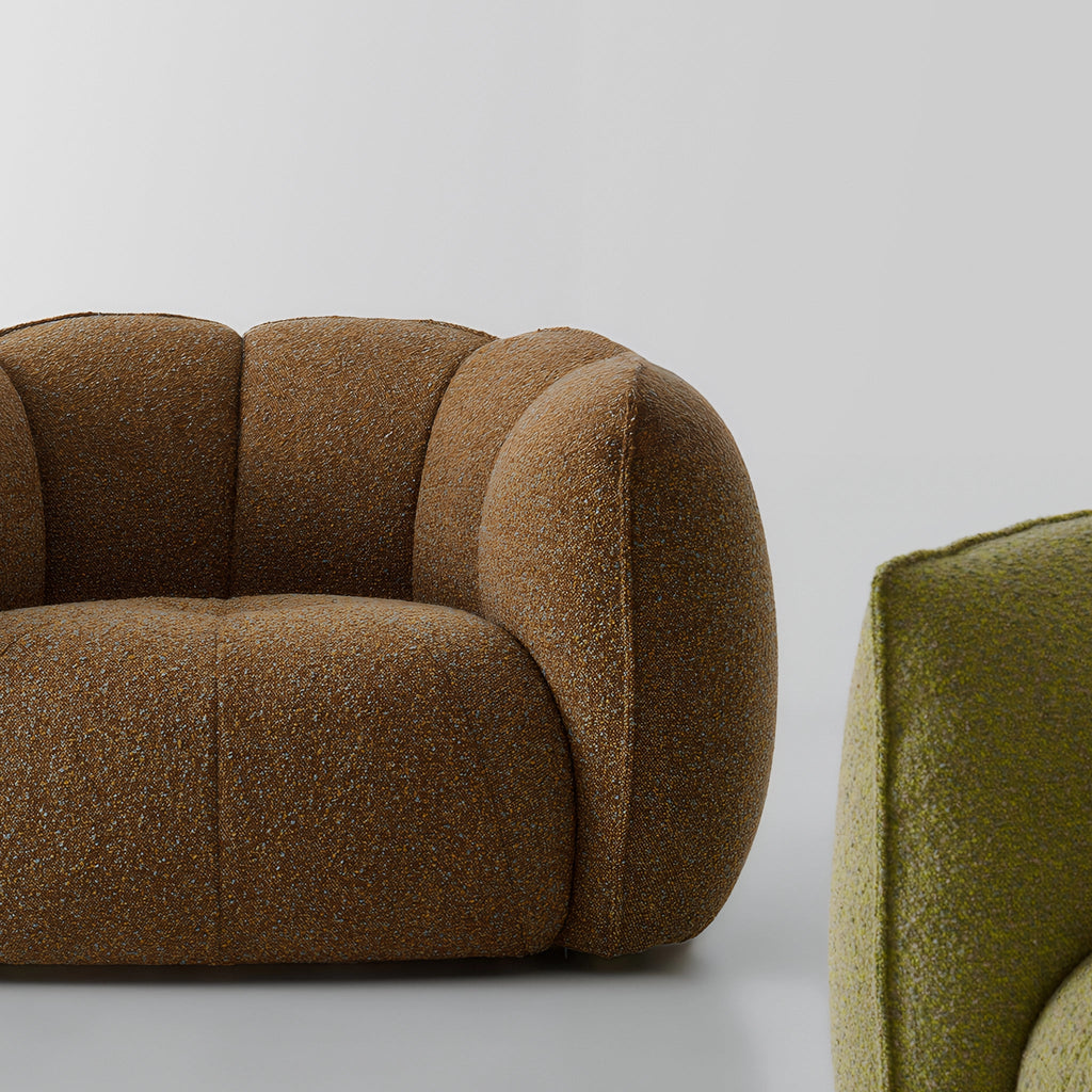 Pomera-Lounge-Chair-Sculptural-Accent-Chair Boucle Colour Variant Texture