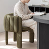 RIVELLE Dining Chair channel tufted upholstery and-a contemporary design that brings elegance to any space Close Up