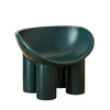 Gruby Lounge Chair in Matte Navy Green Waterproof Suitable for indoor and outdoor