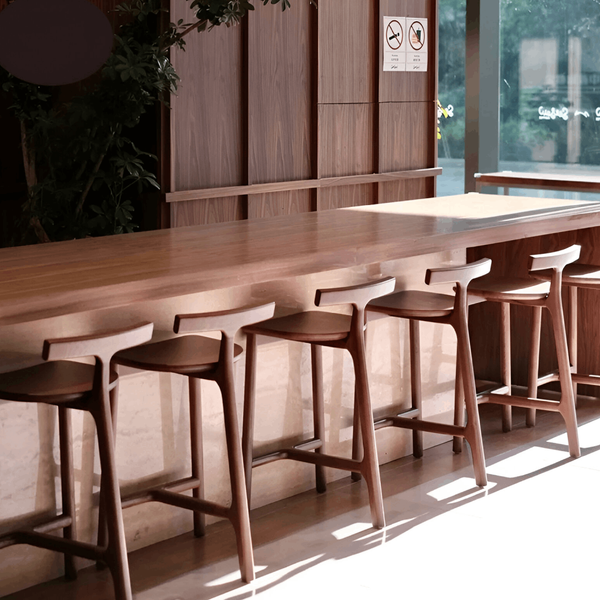 SPRUCE Kitchen Counter Stool in solid ash wood scandinavian furniture design