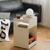 Skifte Steel Side Table with trolley wheels suitable for bedside, office, living room and bathroom