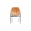 Stride Dining Chair Chrome Leg Saddle Leather