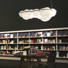 Sunderbans Pendant Light White Cloud Shape Minimal Sleek Design Gallery Display Area