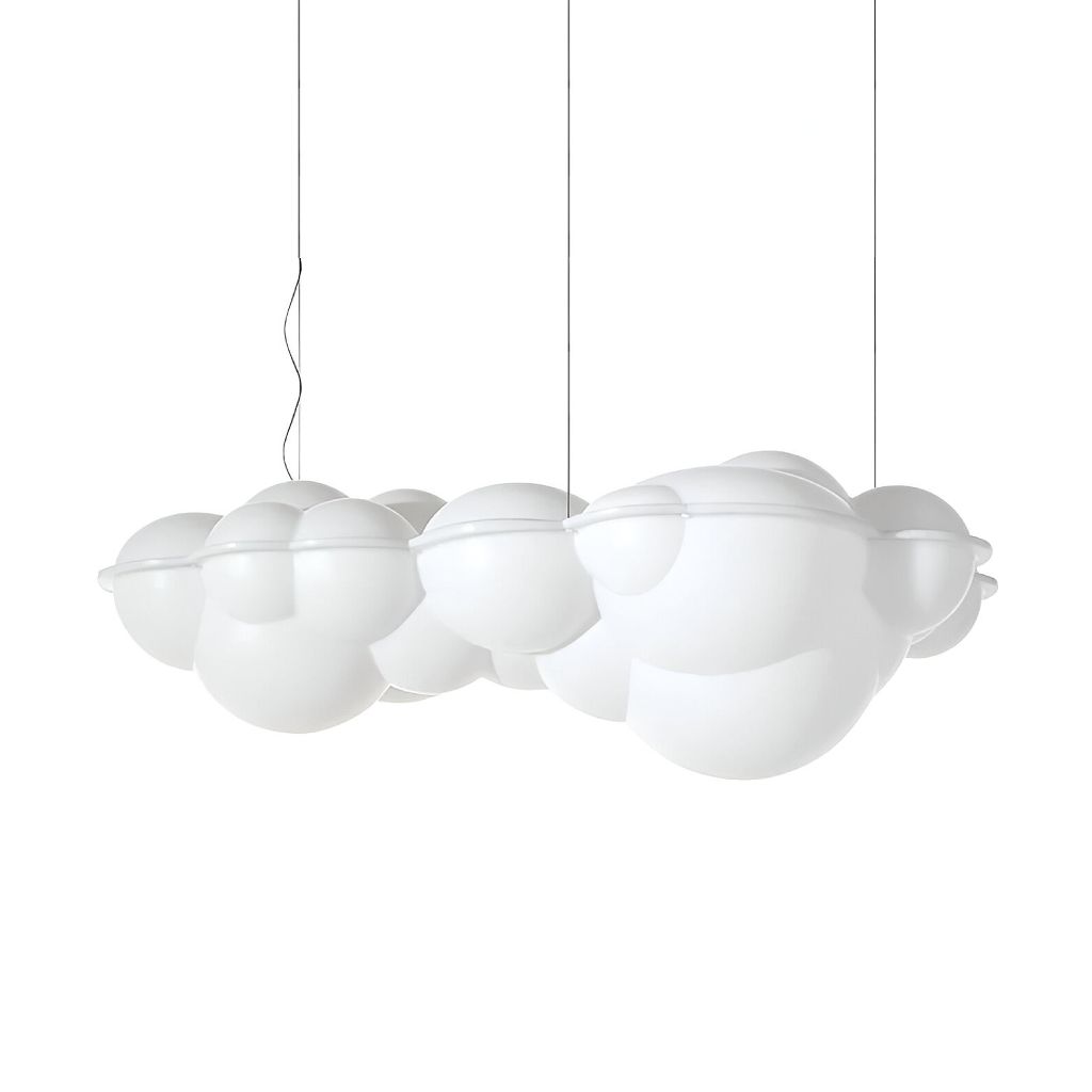 Sunderbans Pendant Light White Cloud Shape Minimal Sleek Design