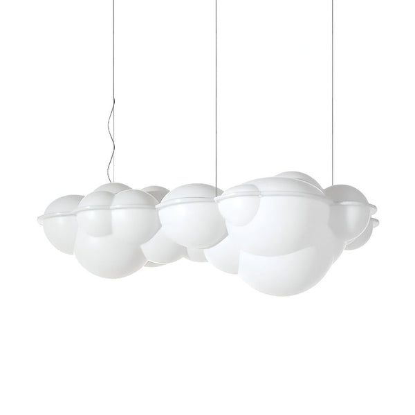 Sunderbans Pendant Light White Cloud Shape Minimal Sleek Design