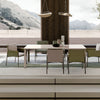 SANS contemporary trendy green leatherette dining chair cushion seat 
