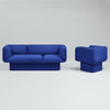 Todd Modern velvet Todd sofa with bold geometric silhouette for a striking living room statement