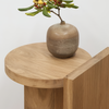 Trace Wooden Side Table Sleek T Shape Design