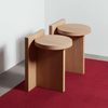 Modern solid wood accent table