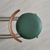 Travo Dining Chair Mud Green Genuine Leather Urban Industrial Chic design language