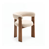 VORU Dining Armchair Walnut curved back dining chair Japandi wooden Solid