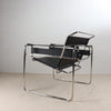 Voss Armchair Pu Leather Black Geometrc Design