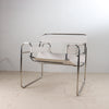 Voss Armchair Pu Leather White Minimal