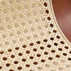 Weaver Dining Chair Walnut Minimal Cane Close up