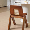 Weaver Dining Chair Walnut Minimal Cane Curve Back Rest