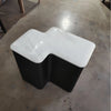 Zeno Marble Side Table Z Form Bold Geometry