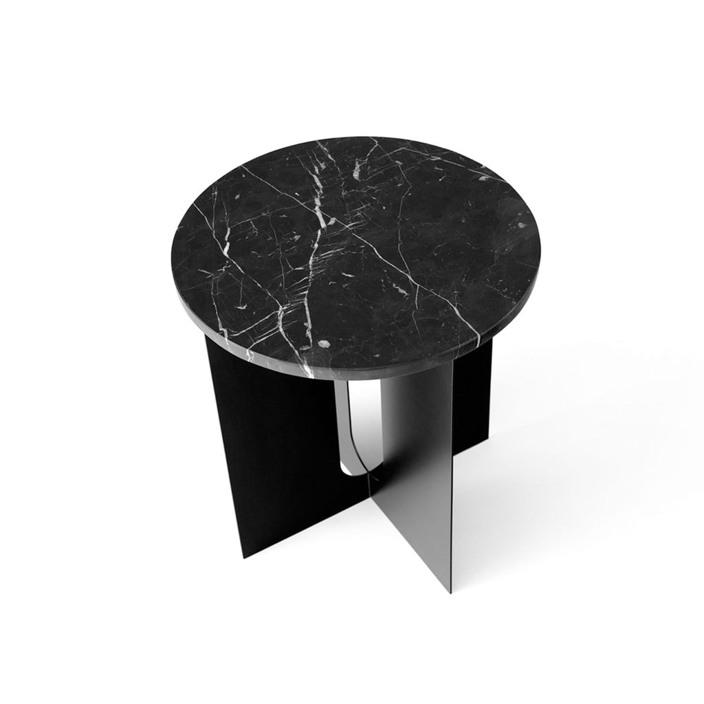 ANDROGYNE SIDE TABLE BLACK MARBLE AERIAL