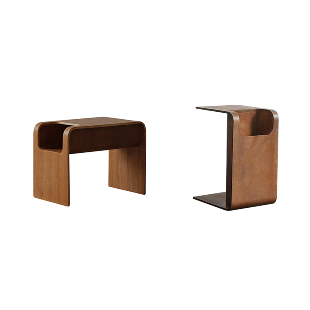 ARCHIE Wooden Side Table Walnut