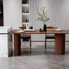 ARTO Dining Table Walnut Front View