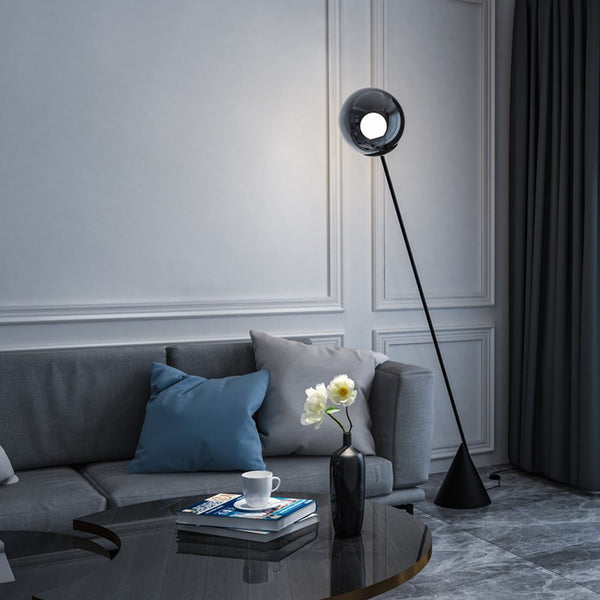 BOUDICA FLOOR LAMP SMOKE GLASS LIFESTYLE