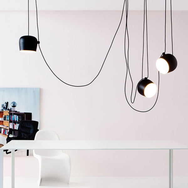 BOUROU Pendant Light Black Three Office