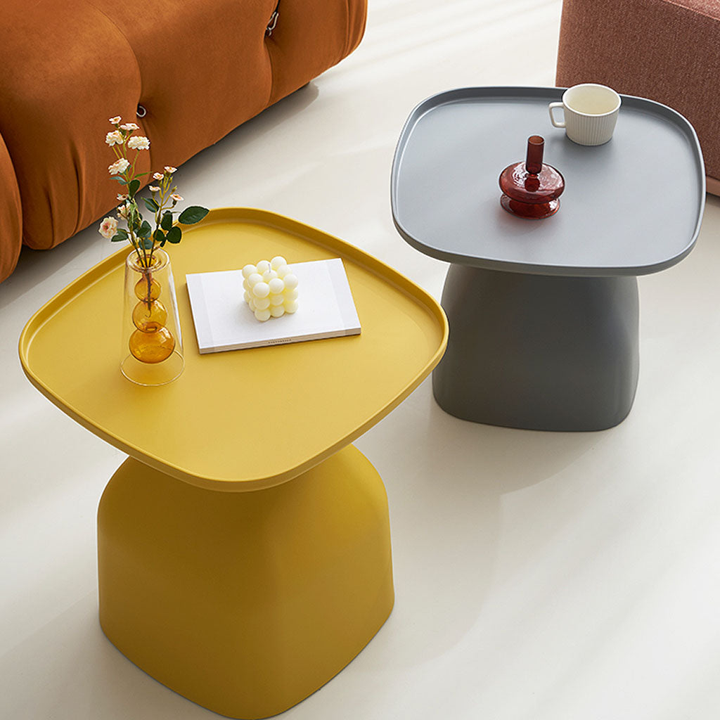Billie Side Table Mustard Grey