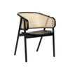 CANE 2201 Dining Wood Armchair Black Angled